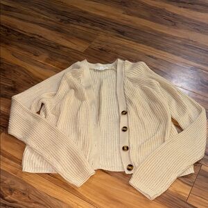 Elegant Beige Women's Cardigan